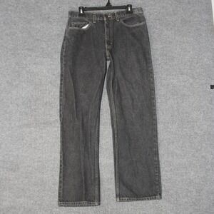 Vintage Faded Glory Jeans Mens 32x32 Black Relaxed Fit Denim DFD-4903